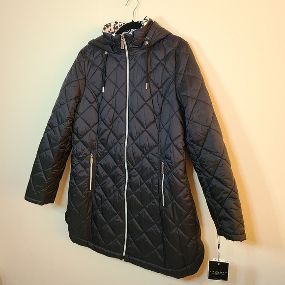 Laundry by Shelli Segal Quilted Zip Parker - Picture 4 of 10